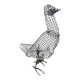 Sculpture poule en métal