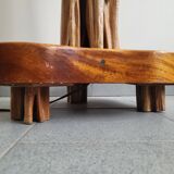 Vintage driftwood & mahogany floor lamp 1960s