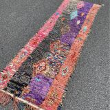 Carpet berbere boucherouite corridor 90×270 cm