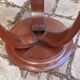 1930 Art Deco pedestal table in solid walnut