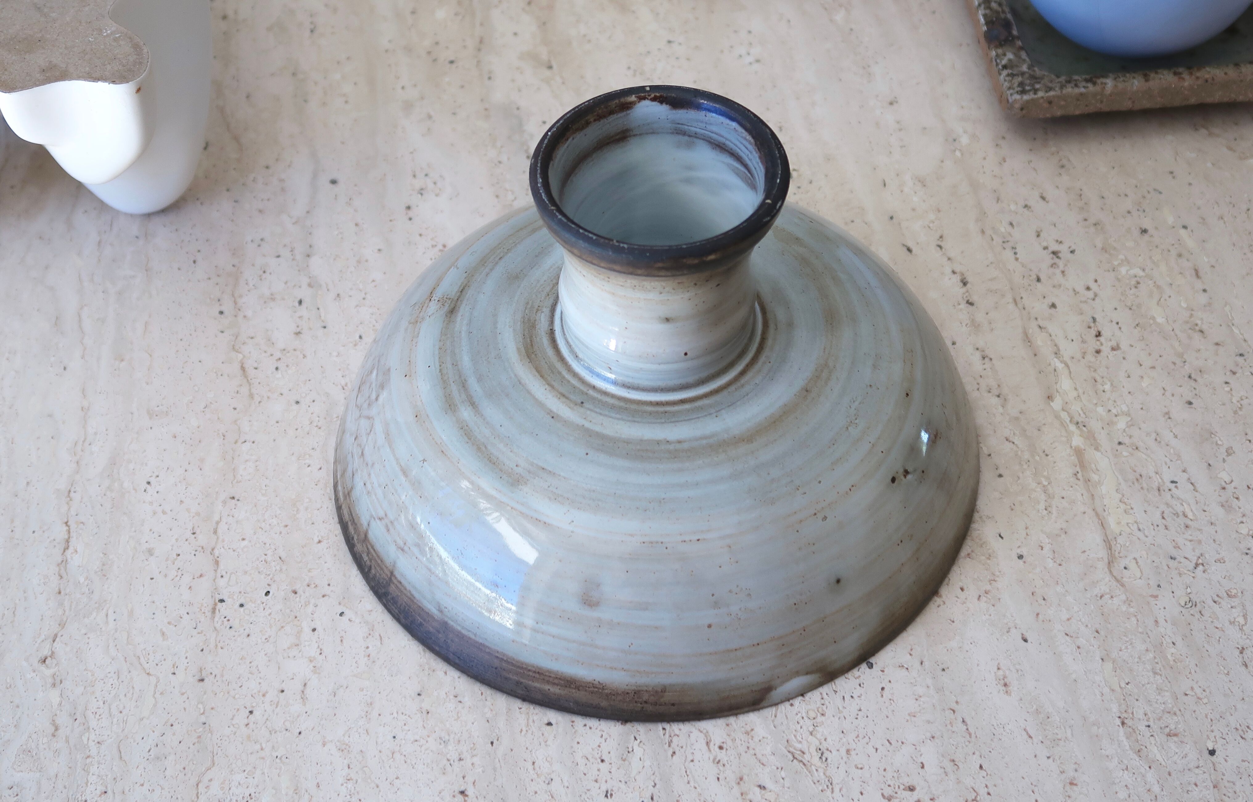 Ceramic fruit cup by Jacques Pouchain, 60s