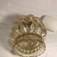 Suspension chandelier ceiling light glass golden years 70 vintage