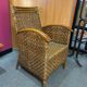 Pair of colonial wicker armchairs