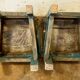 Old pair of small children's school chairs