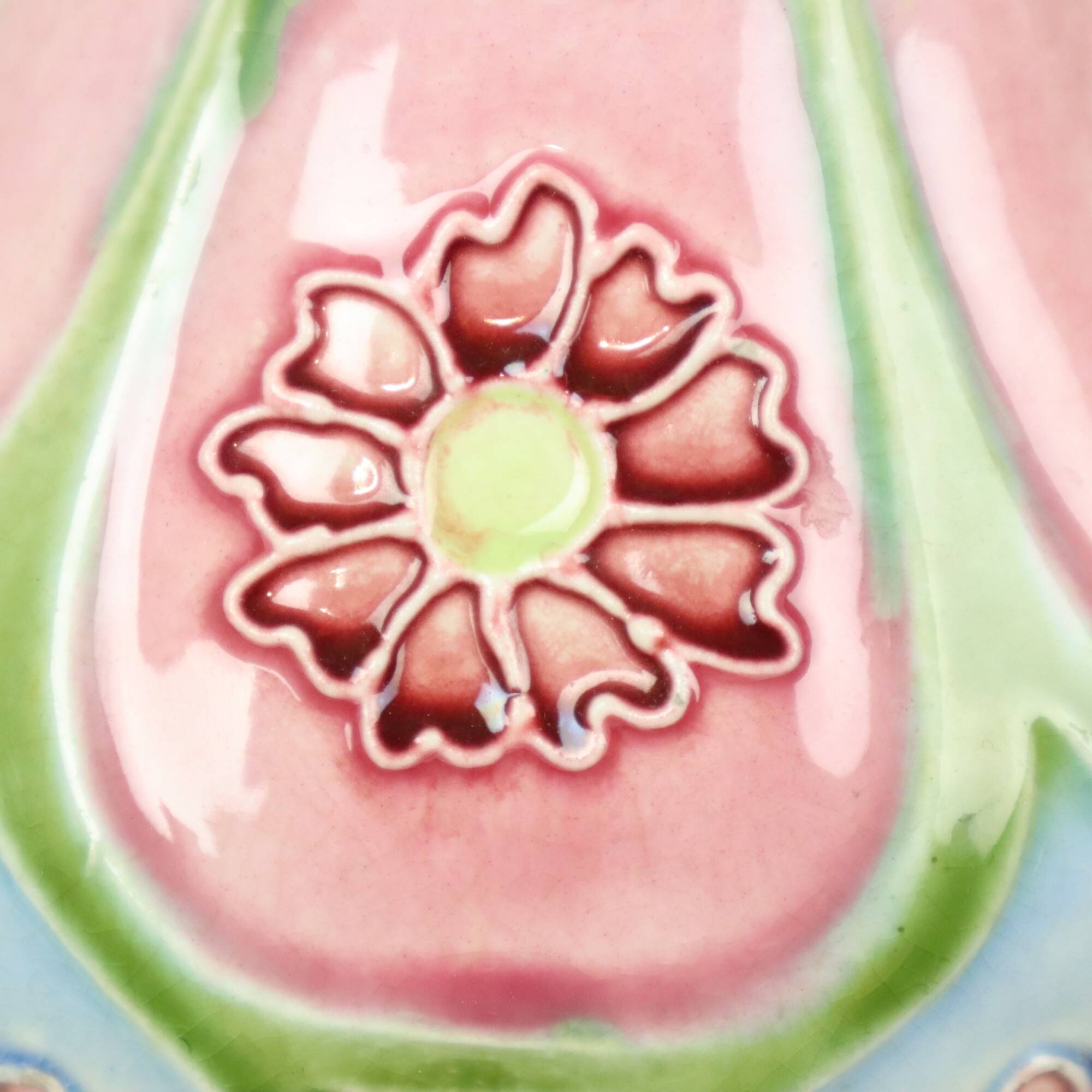 French Art Nouveau Majolica Earthenware Vases ca. 1900