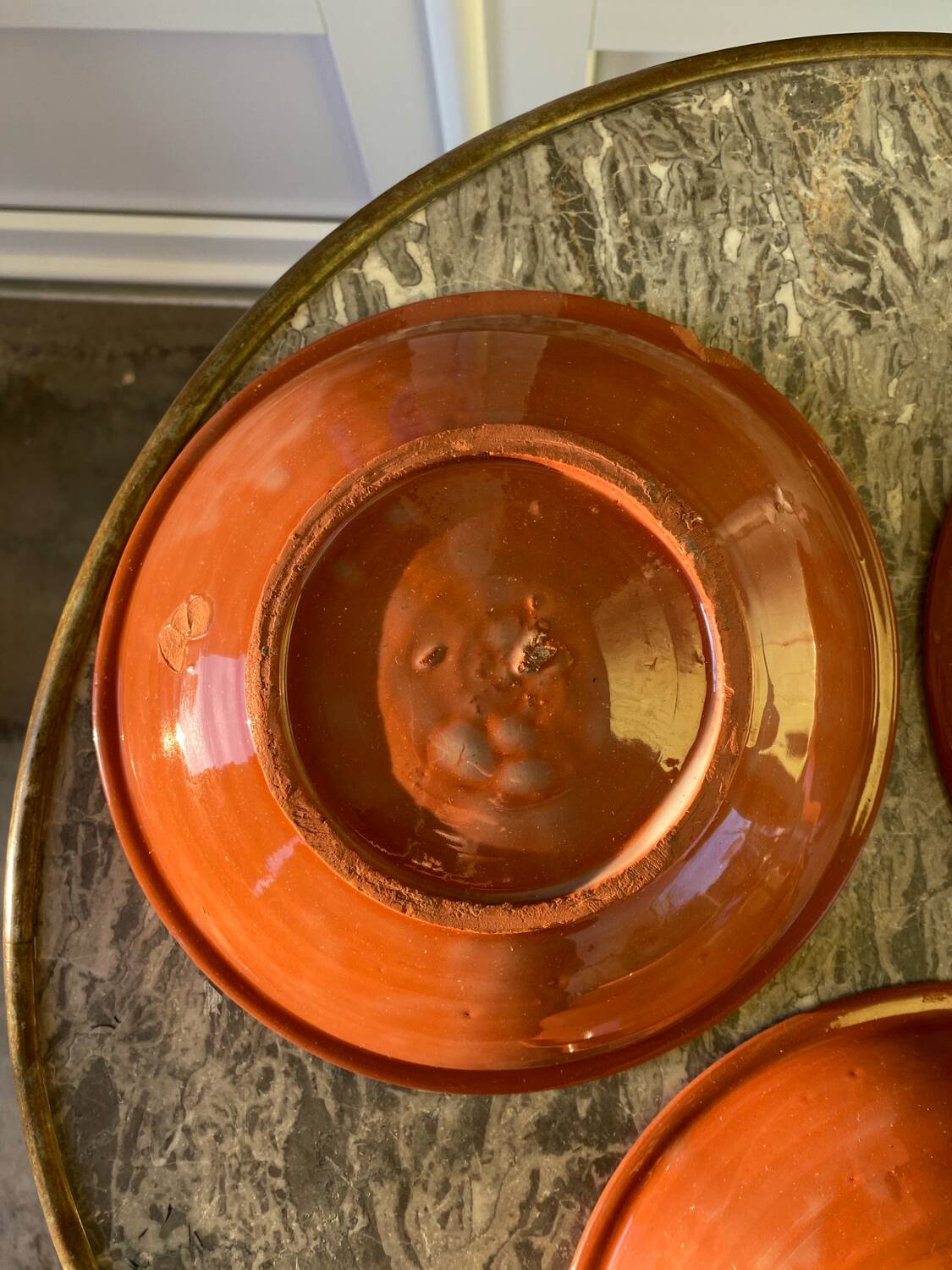 Assiettes creuses en terre cuite vernissée Maroc