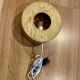 Large wooden wall lamp Scandinavian design 1950.