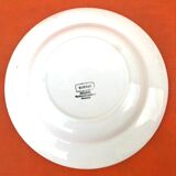 1950s Deep Plate Earthenware Digoin Sarreguemines Marsac model