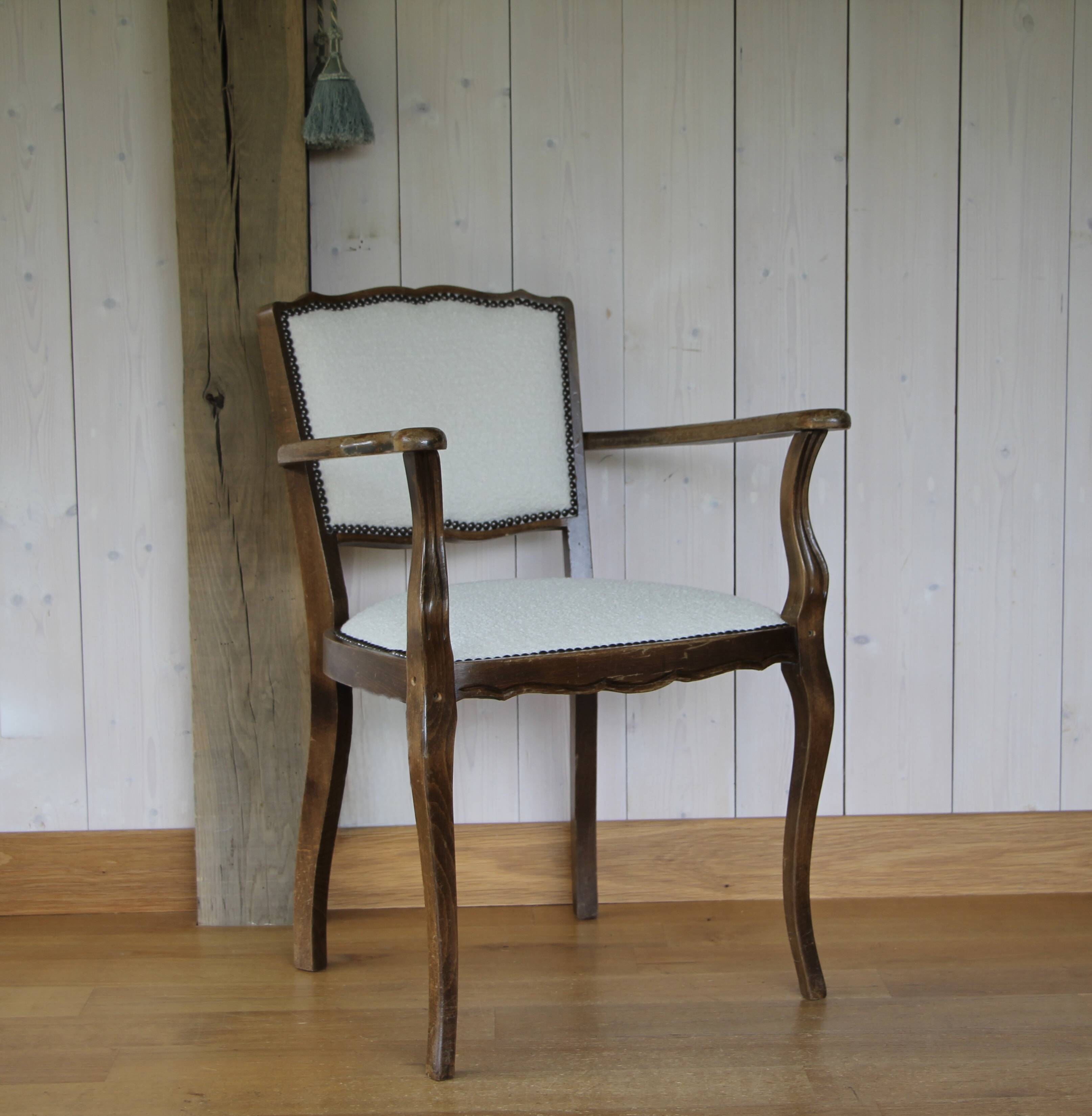 1950s bridge-style armchair