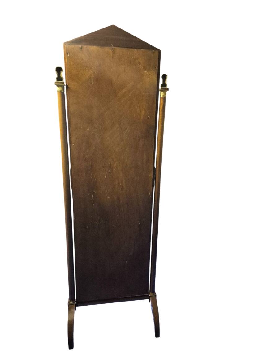 full-length mirror in mahogany Empire style