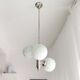 Vintage mid century modern large bubble glass lamp