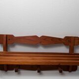 60's coat rack in solid beech