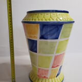 Art deco harlequin vase
