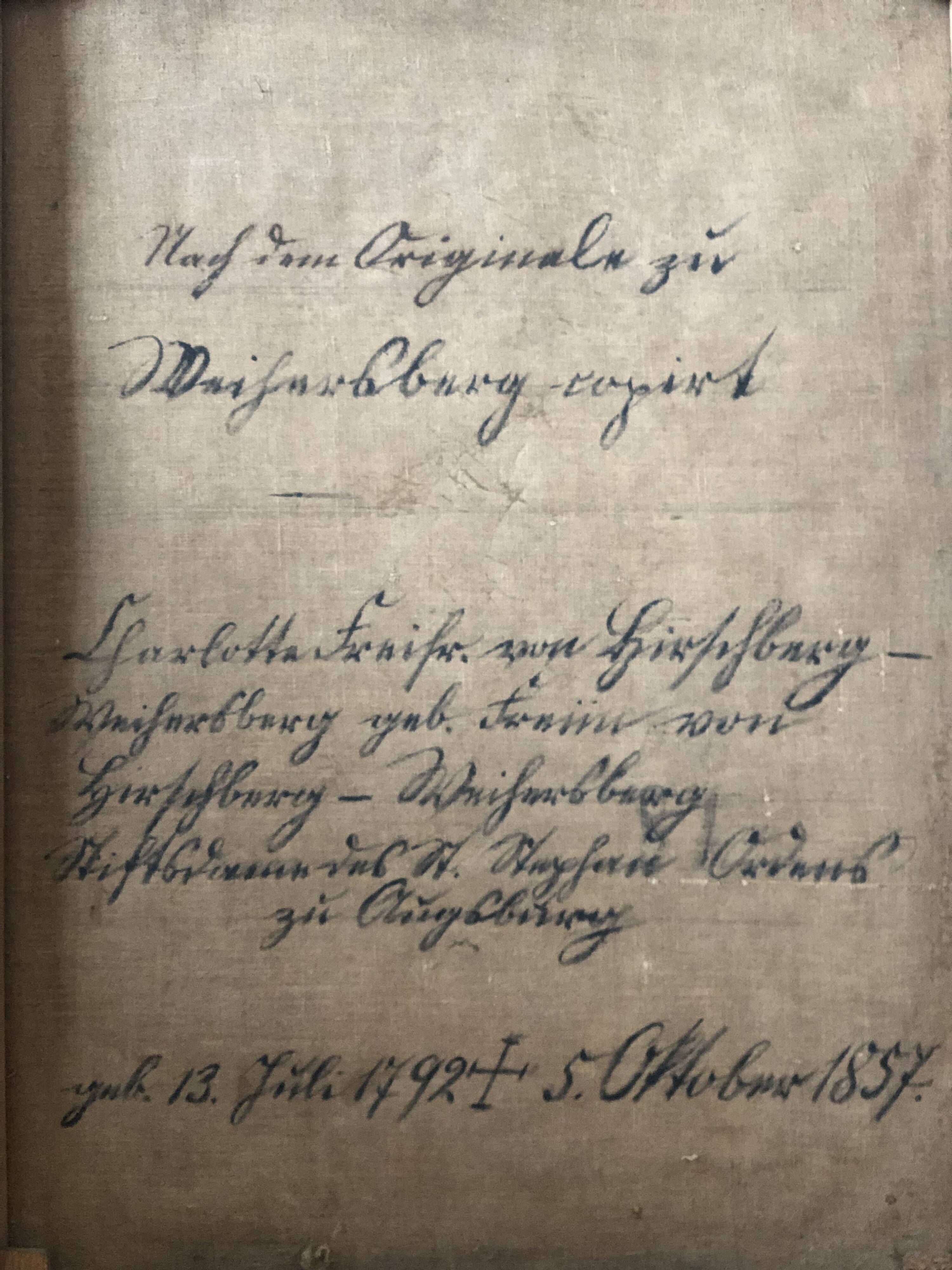 19th Century  Antique Vintage Large Original Portrait Painting of a German