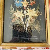 Vintage dried flowers frame