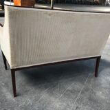 Art deco bench in mahogany