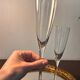 2 Baccarat champagne flutes