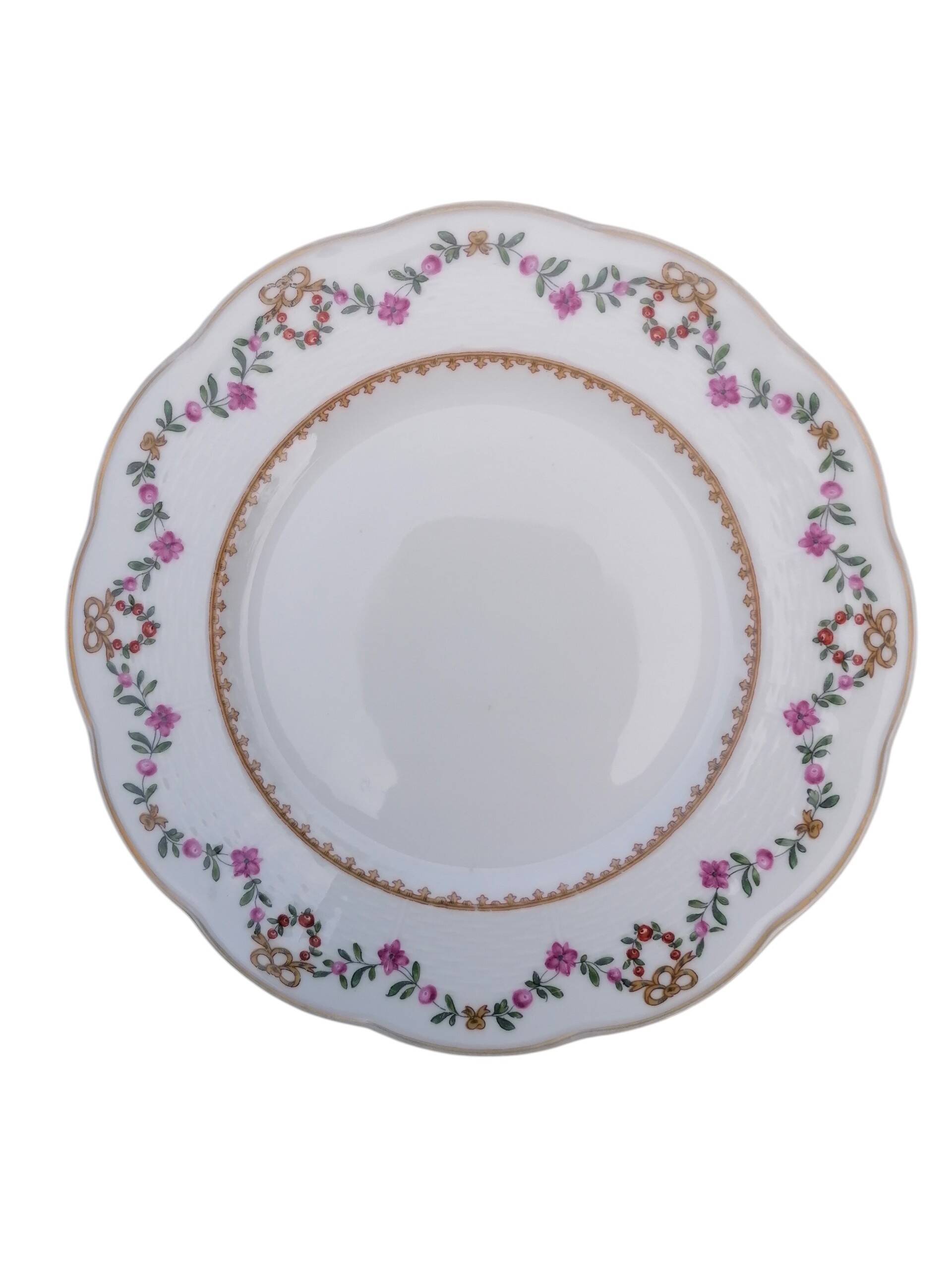 4 assiettes Théodore Haviland porcelaine Limoges