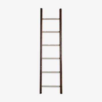 Old wood and metal ladder