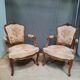 Pair of Louis XV style armchairs
