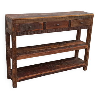Old wooden console