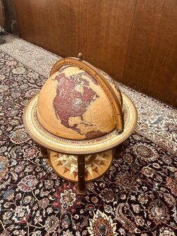 Classic Italian Zoffoli Aries globe bar floor model