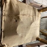 Louis XVI style living room in gilded wood. Napoleon III period