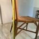 Vintage rattan chair with cane back - Bohemian style