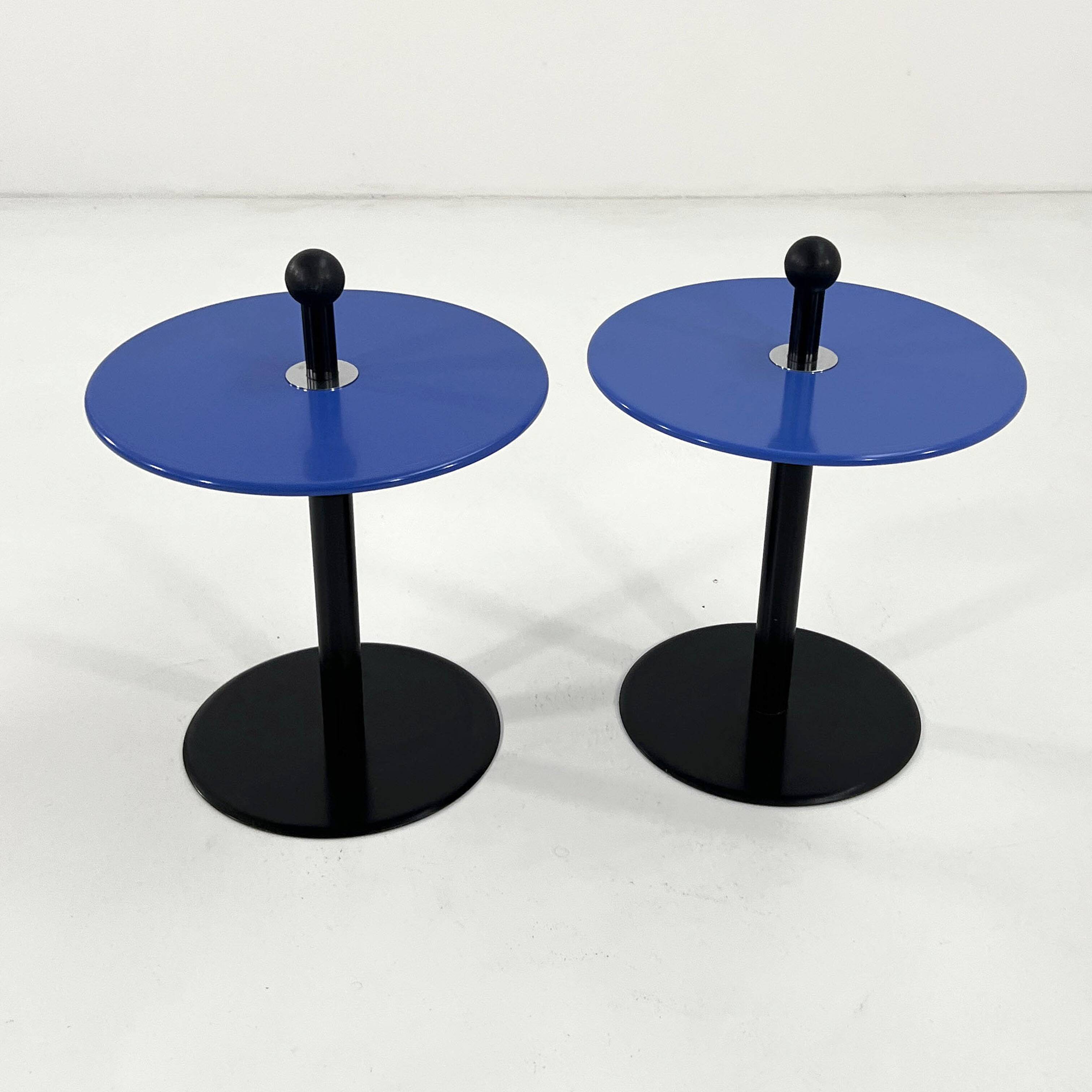 Table d'appoint postmoderne bleu par Ikea, 1980
