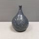Vase Pauline Toynbee, Émail en cristal bleu texturé, forme organique, années 1980