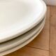 3 assiettes plates beiges Bauscher Weiden
