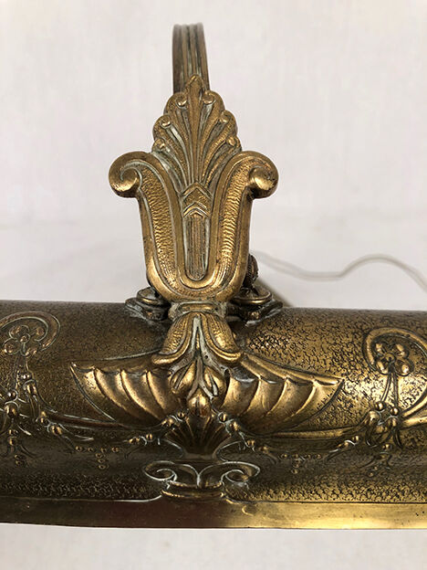 Articulated desk lamp, bronze and brass circa 1900