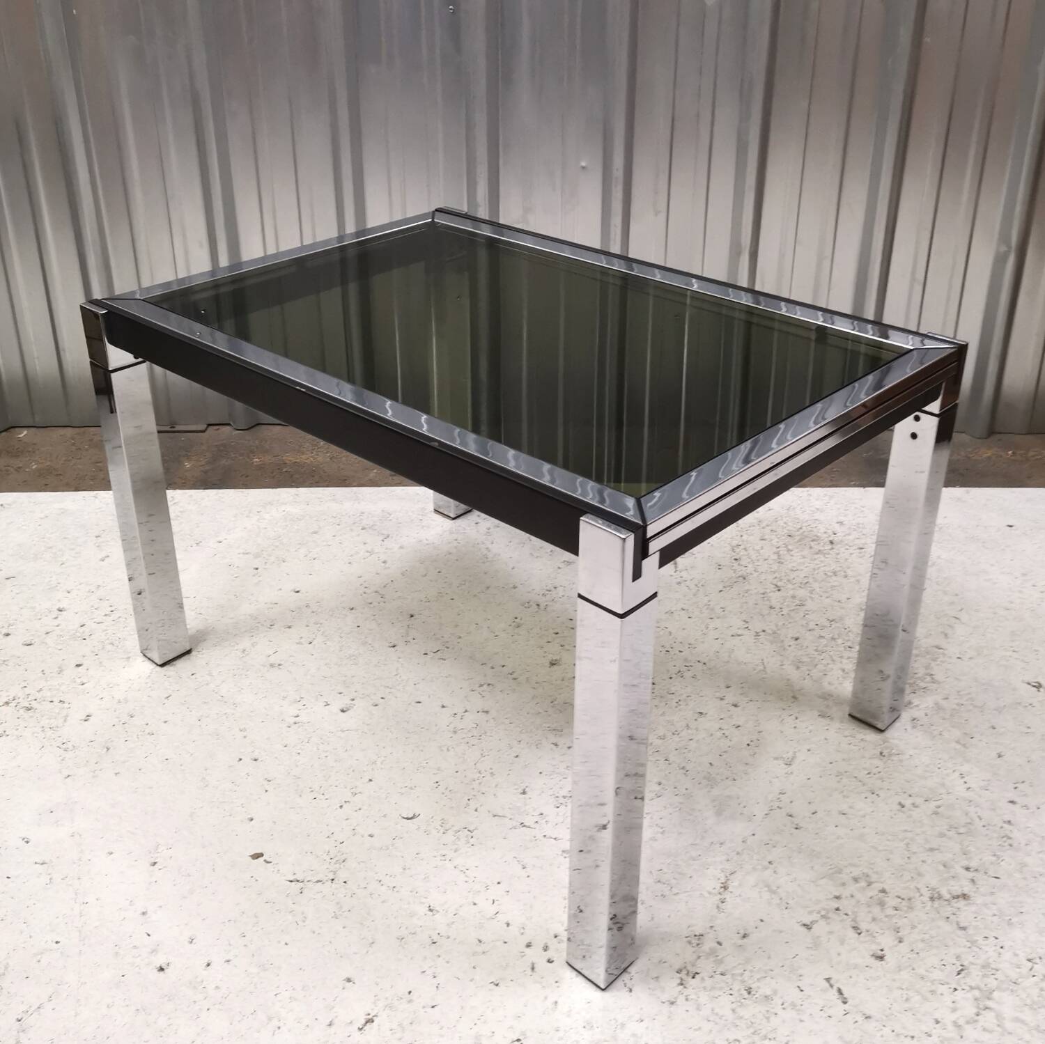 Table extensible La Métal Arredo, Italy, 1970