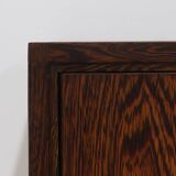 Dutch Minimalist Wenge Wooden Sideboard by Tijsseling 1970s