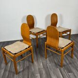 Set Di 4 Sedie Da Pranzo Design Mid Century Scandinavo Anni 70