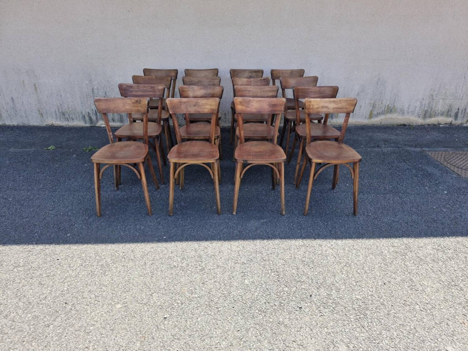 Set of 32 Luterma bistro chairs, 1960s