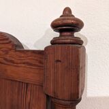 Antique headboard in solid pitch pine