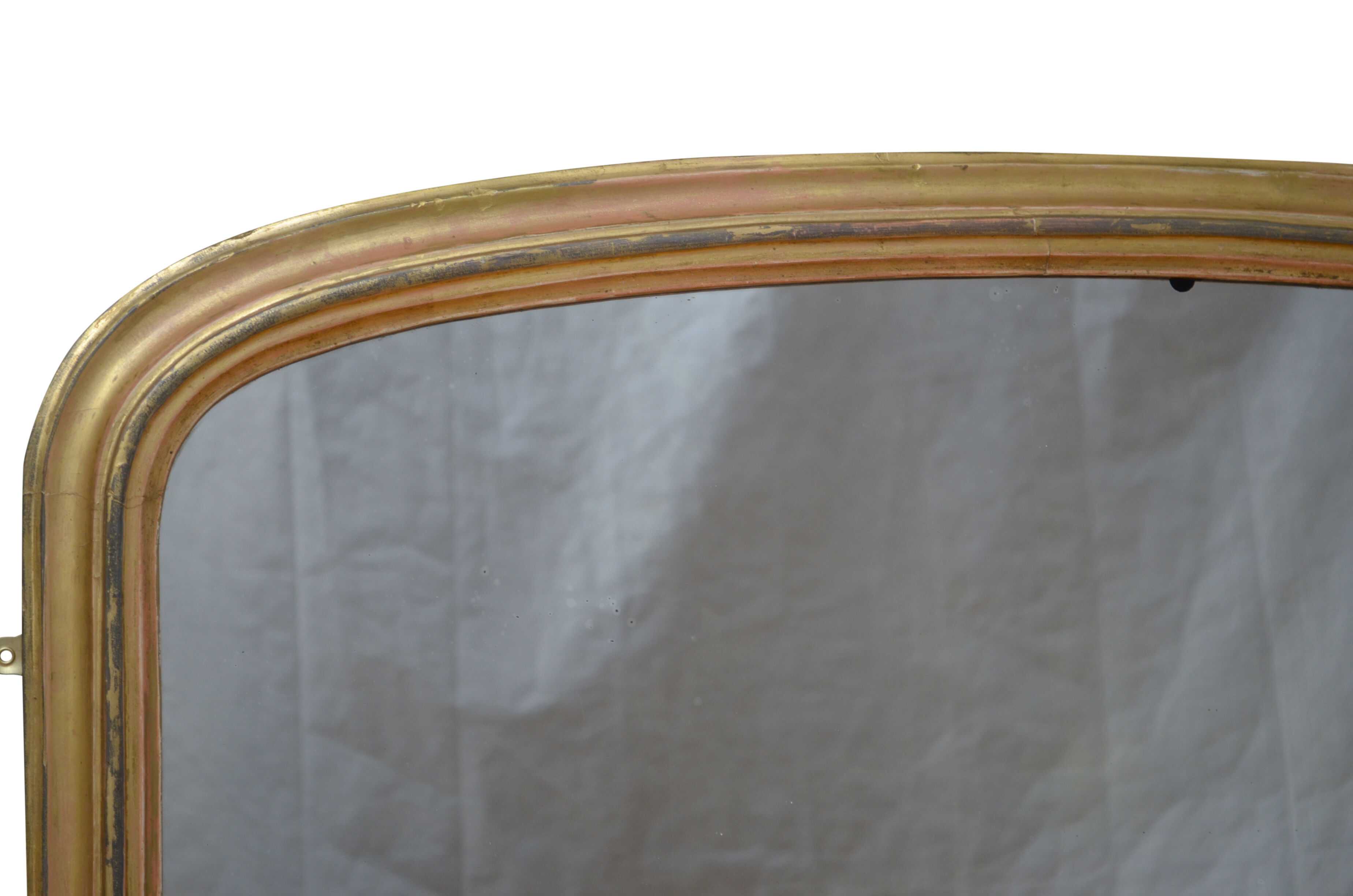 Victorian Giltwood Overmatel Mirror