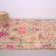 Tapis marocain vintage en laine colorée
