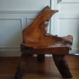 Exotic wood armchair