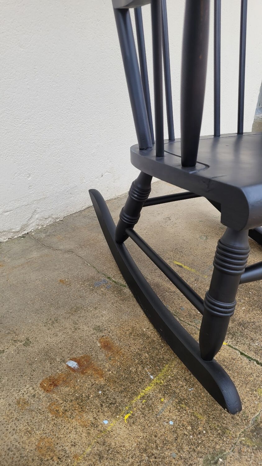 Vintage rocking chair rocking chair 1950 black