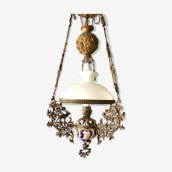 Antique French Chandelier with hunting motives, 1890