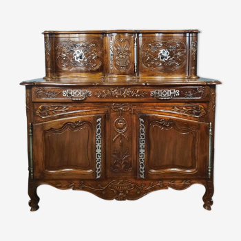 Buffet à glissants époque Louis XV provençal en noyer XVIII -ème.