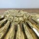 Vide poche "bananes" en résine dorée, années 80-90