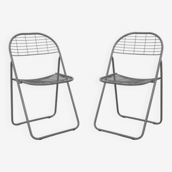 2x Chaises Pliantes par Niels Gammelgaard pour Ikea, 1980