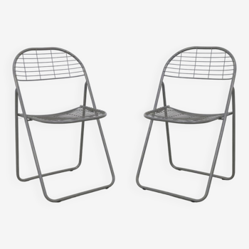 2x Folding Chair by Niels Gammelgaard for Ikea, 1980s