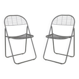2x Folding Chair by Niels Gammelgaard for Ikea, 1980s