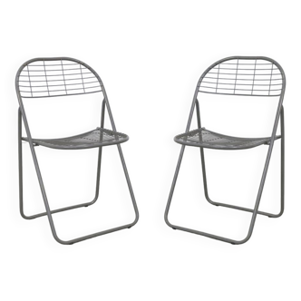 2x Folding Chair by Niels Gammelgaard for Ikea, 1980s