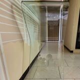 Designer curved glass console