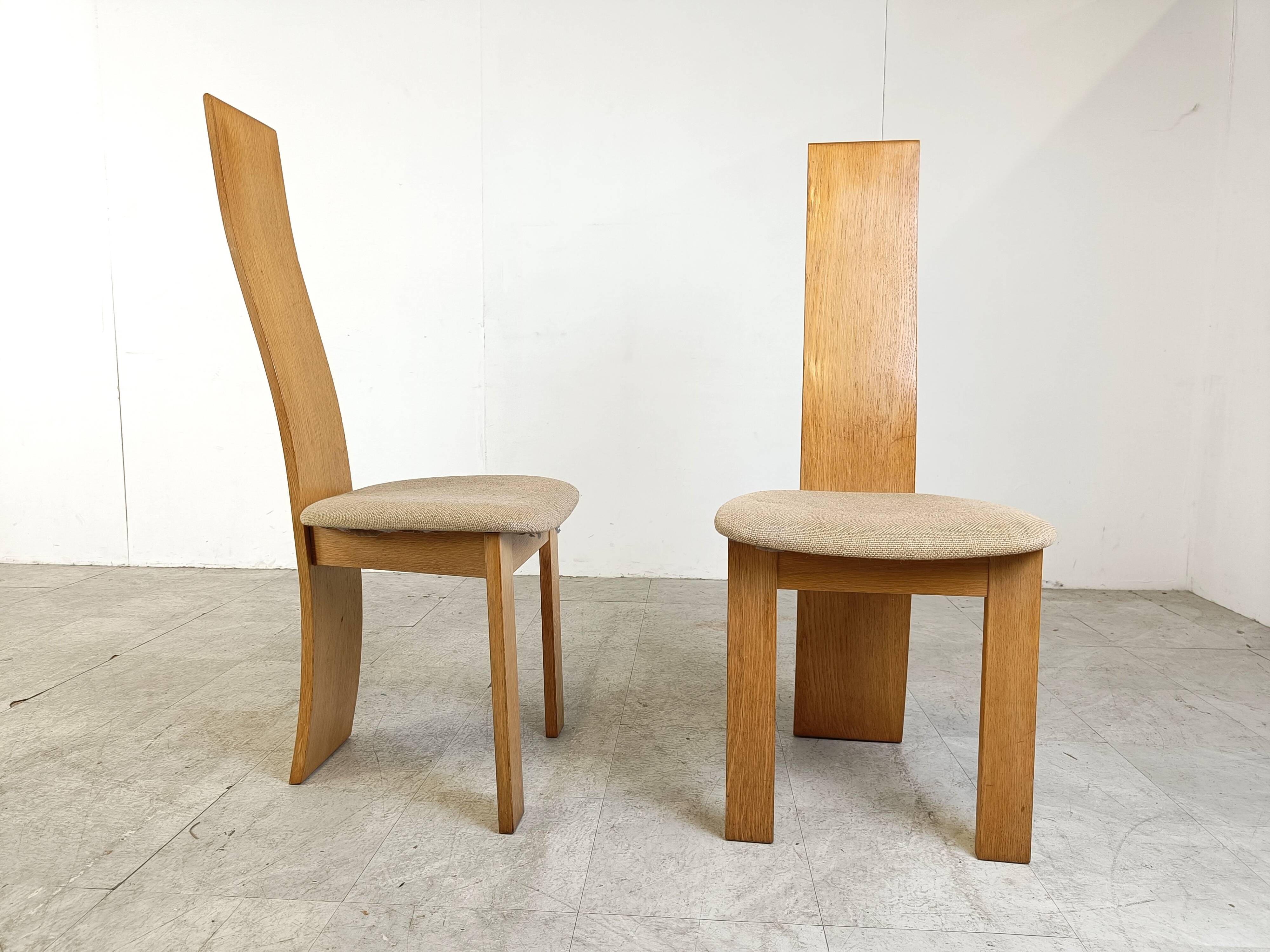 Set of 6 dining chairs by Rob & Dries van den Berghe, 1980s